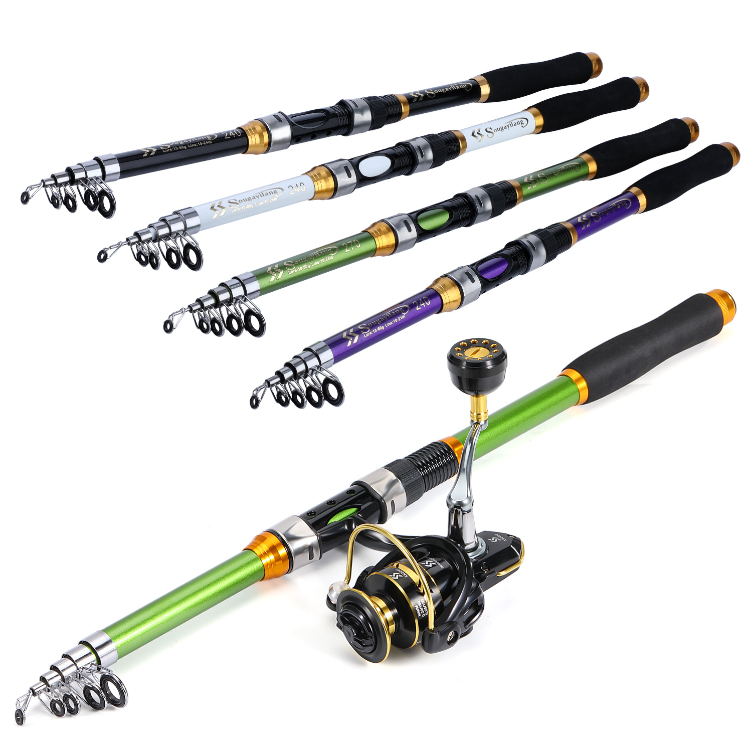 Sougayialng Spinning Fishing R - Fishing Rod Spinning recension och pris