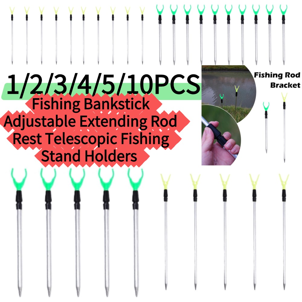 1/5/10pcs*50/80cm Fishing Bank - Fishing Rod Telescopic recension och pris