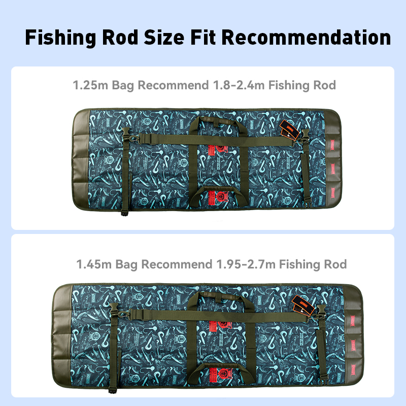KINGDOM Fishing Rod Bag Waterp - Fishing Rod Case recension och pris